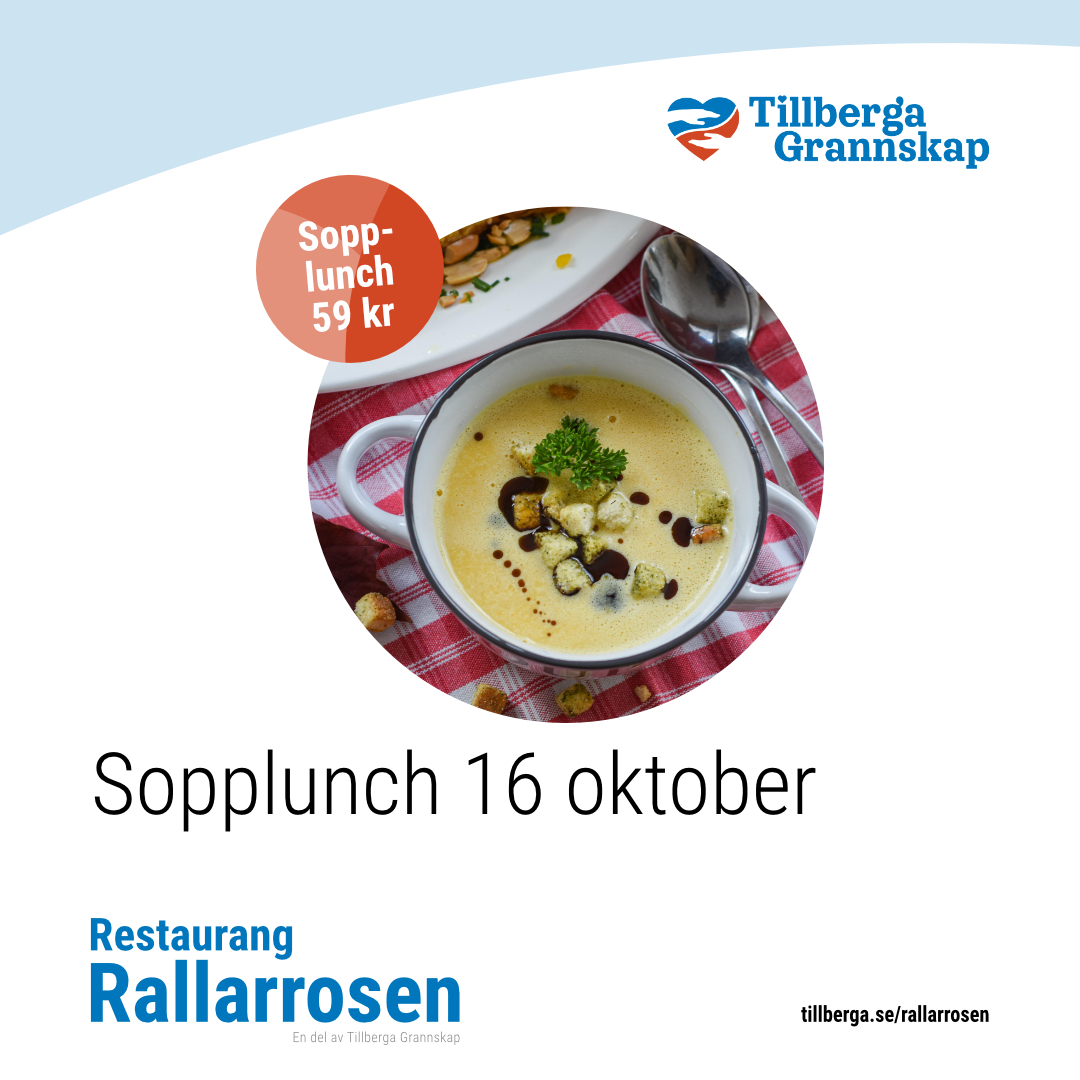 Premiär för sopplunch hos Rallarrosen