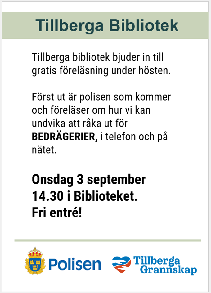 Föreläsning om förebyggande av bedrägerier