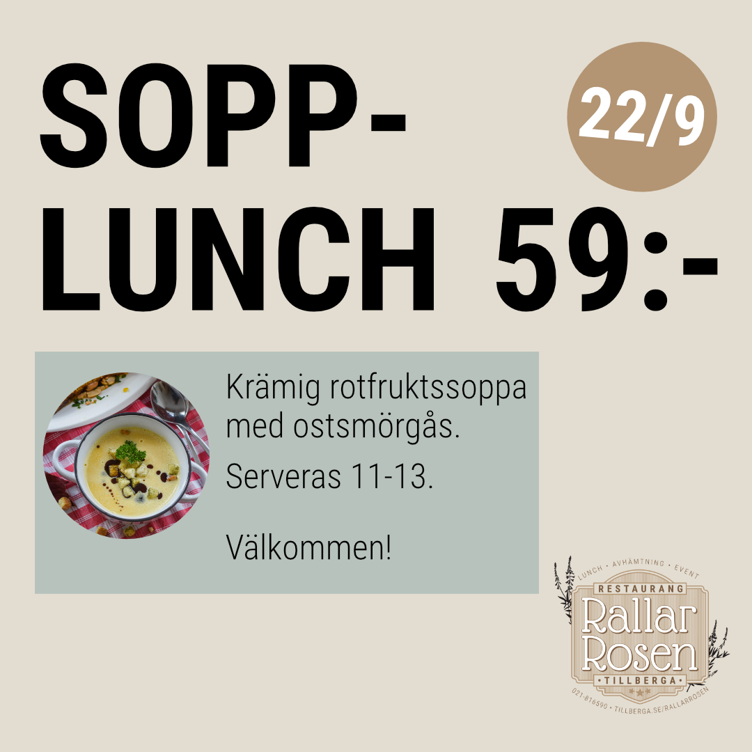 Sopplunch i Tillberga