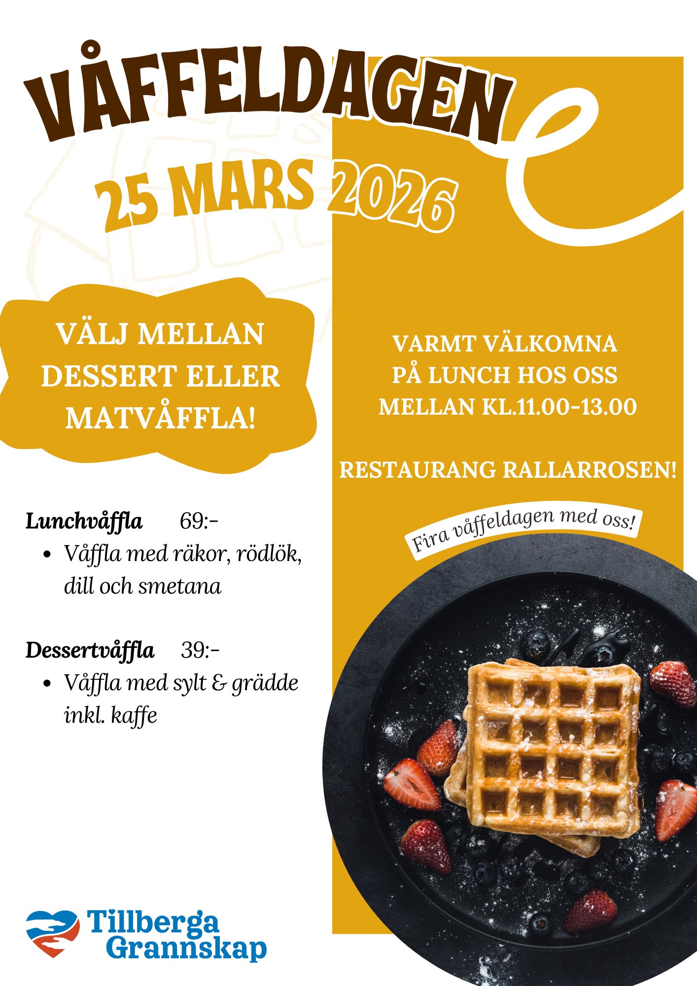 Fira våffeldagen på Rallarrosen