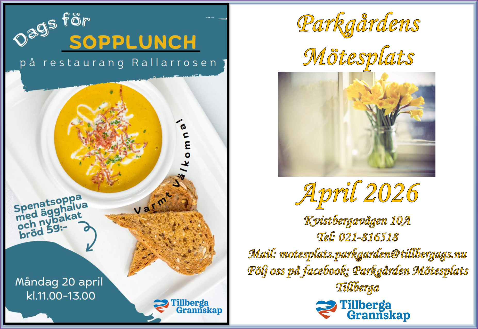 Mötesplatsen – månadsblad april