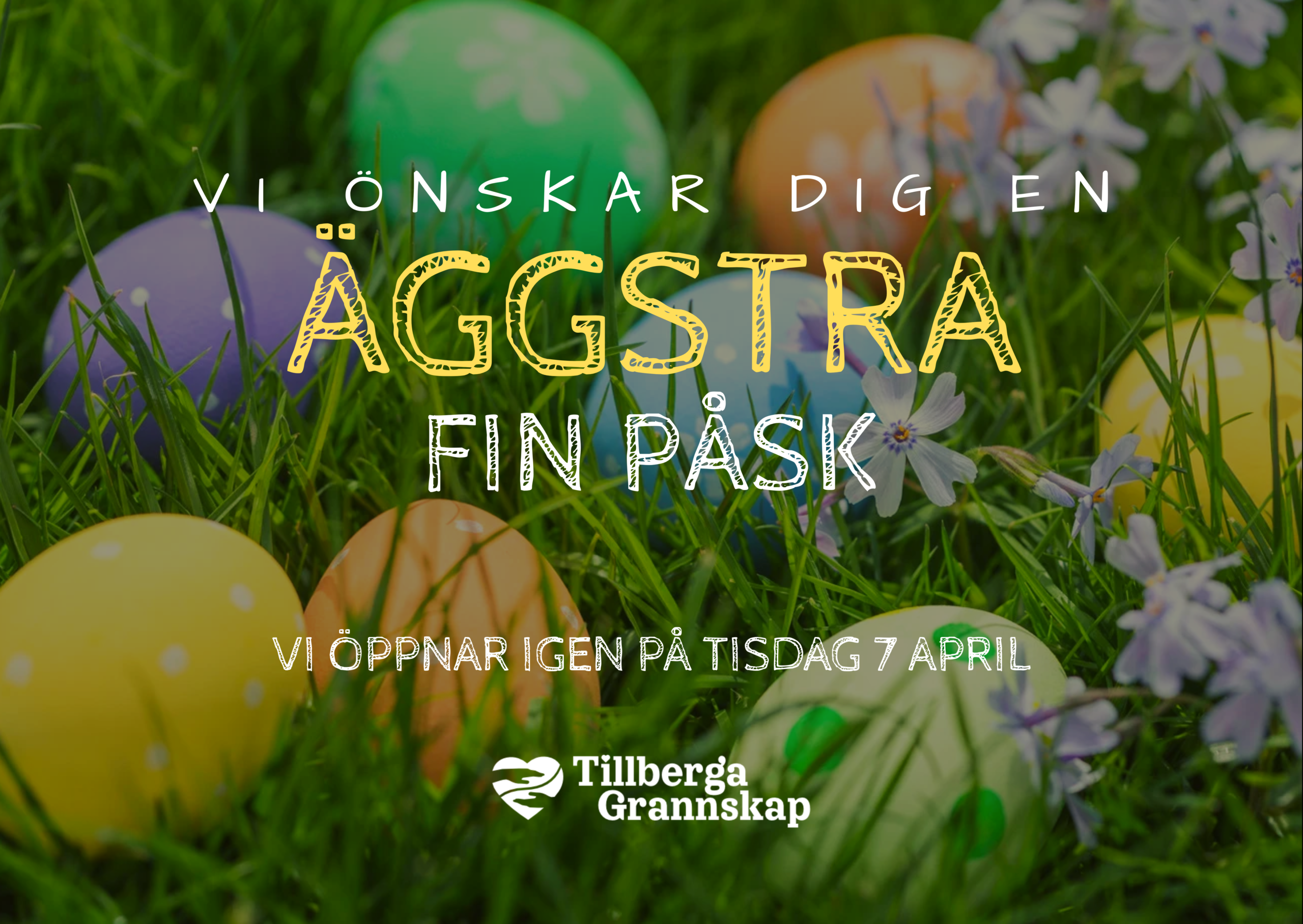 Våra verksamheter tar påskledigt