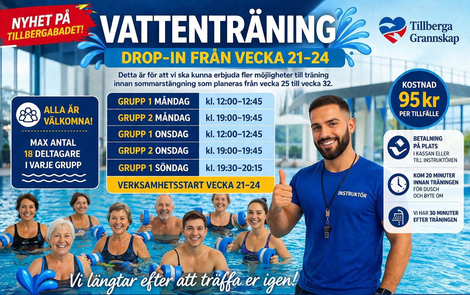 NYHET PÅ TILLBERGABADET 