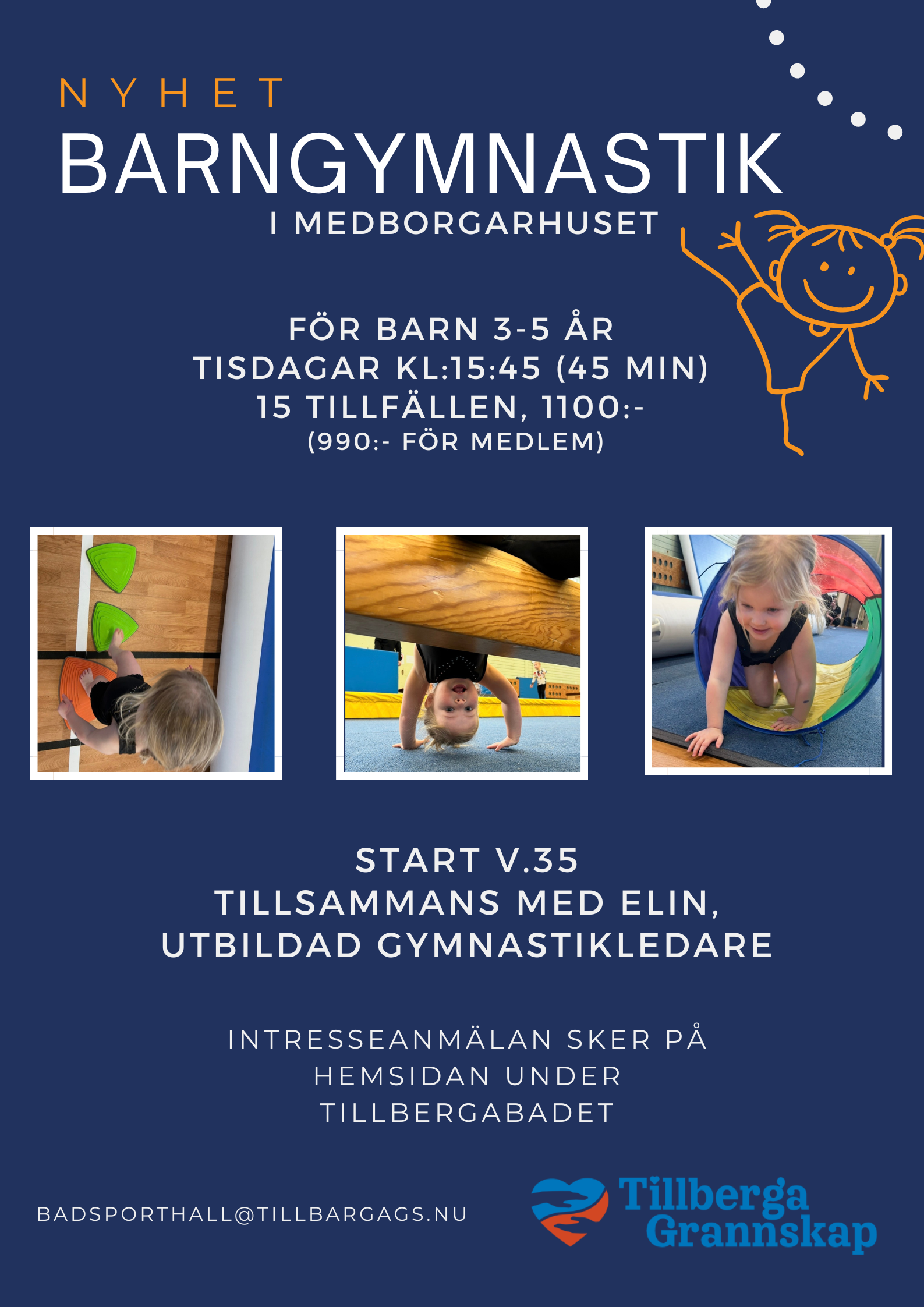 Vi startar barngymnastik